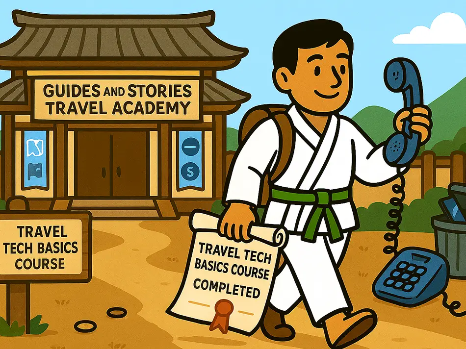 A Traveler completed travel tech basics couse
