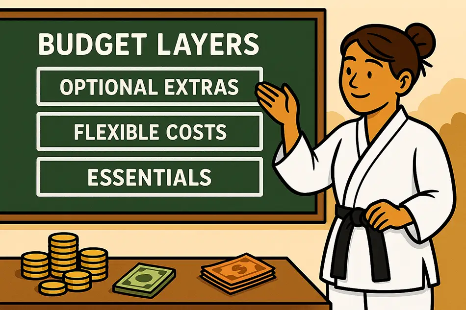 Mapping out a trip budget with essential and flexible costs