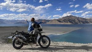 Motorbike on the road in india