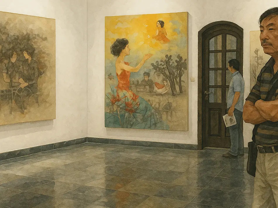 Craig Thomas Gallery in Ho Chi Minh City showcasing emerging Vietnamese artists and contemporary exhibitions.