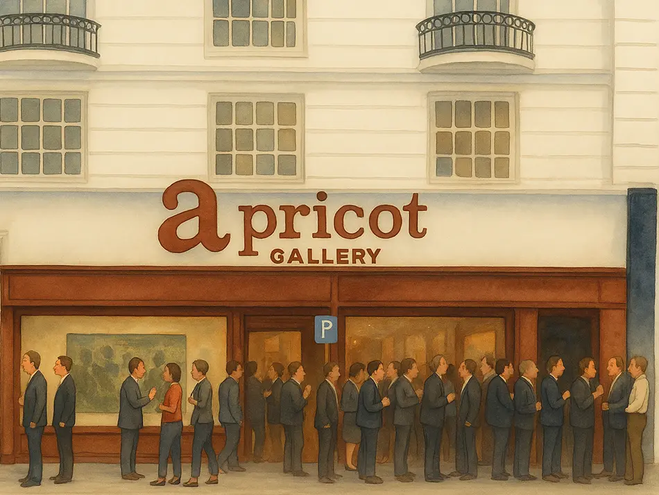 Front of Apricot Gallery in Hanoi, a popular stop among the best art galleries in Vietnam for contemporary Vietnamese fine art.