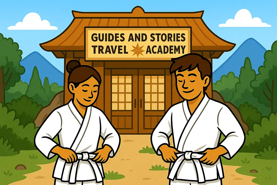 Traveler preparing for intentional and mindful adventures
