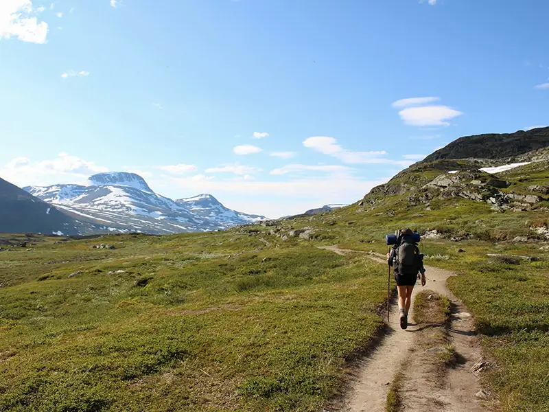 Alpine view of Lapland mountains, ideal for snowy peak summer treks
