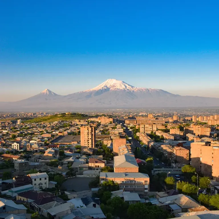 Scenic view of Mount Ararat from Yerevan — one of the best places to see in Armenia for iconic panoramas