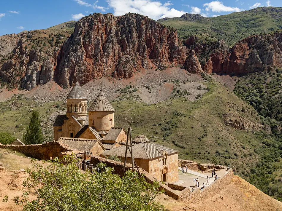 Noravank Monastery perched above a canyon, a highlight of the best things to do in Areni.