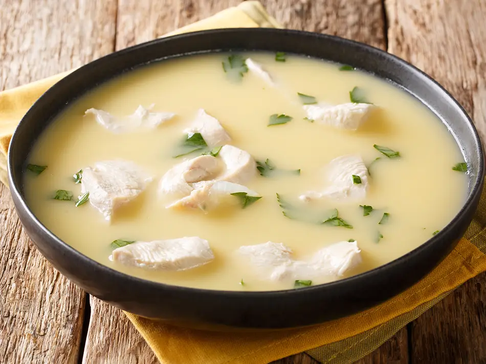 Best dishes in Georgia: chikhirtma chicken soup thickened with egg and lemon.