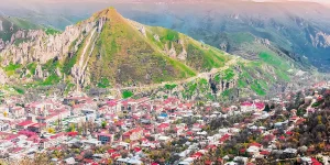 Aerial view of Goris, Syunik, hinting at the Best Things to Do in Goris