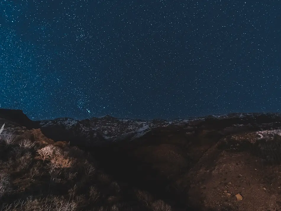 Starry High Atlas sky in Imlil