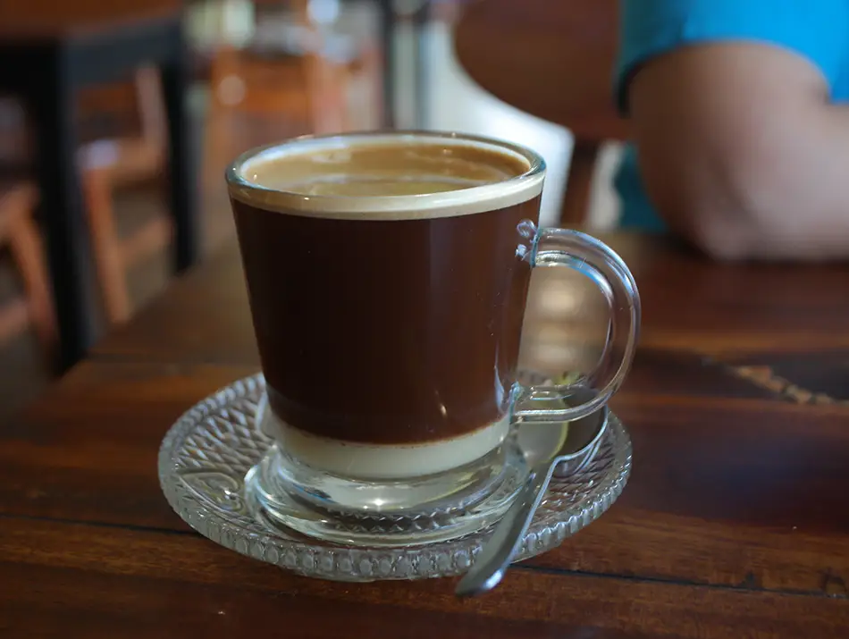 Traditional Vietnamese iced coffee with condensed milk