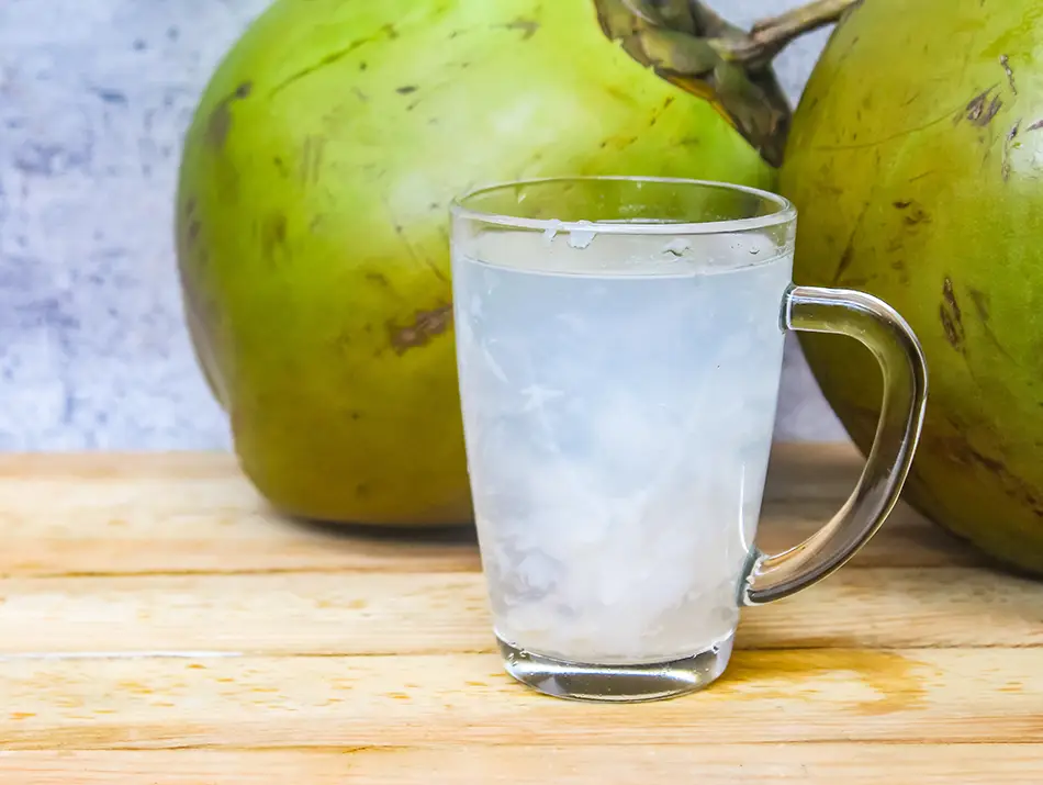 Coconut water - a popular refreshing drink