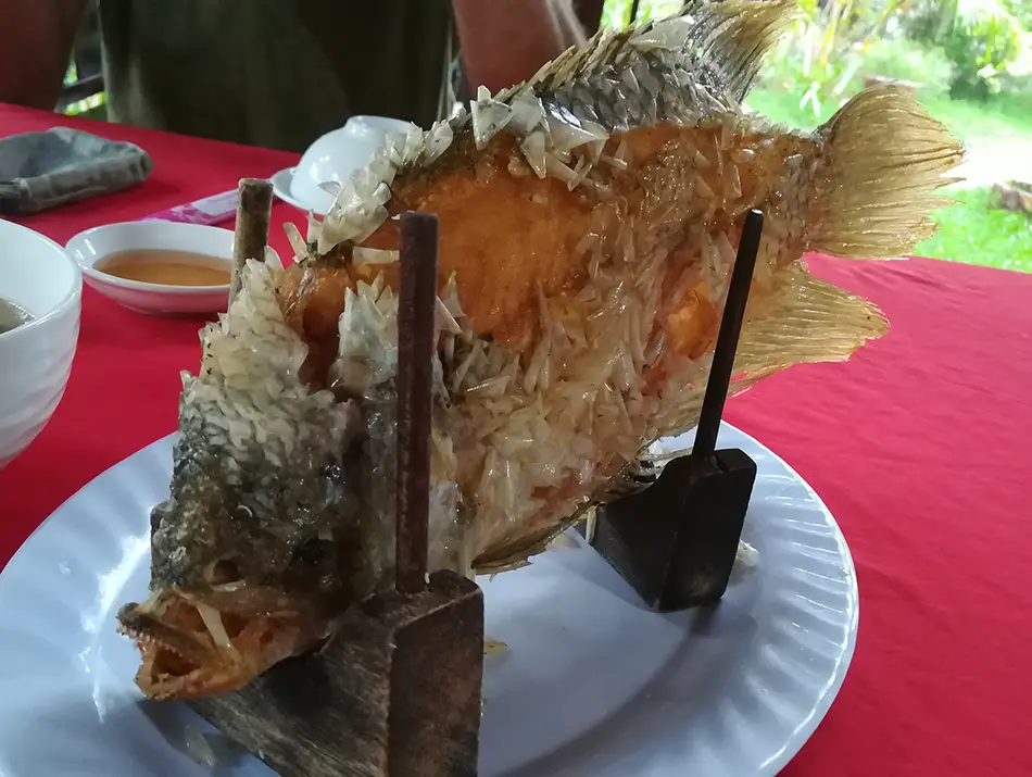 Deep fried elephant ear fish an iconic Vietnamese dish