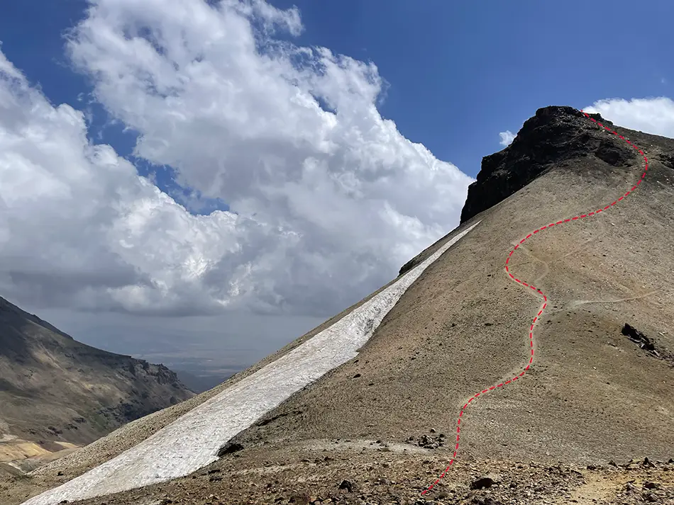 Mount Aragats North Summit hike alternative route via South Peak