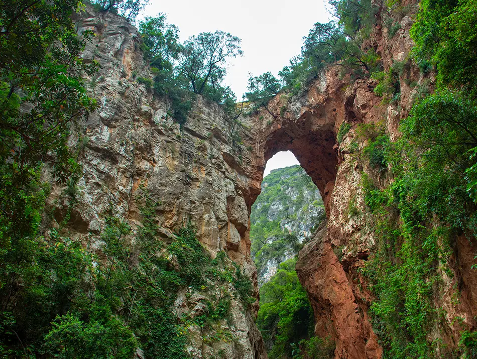 God’s Bridge rock formation in Akchour