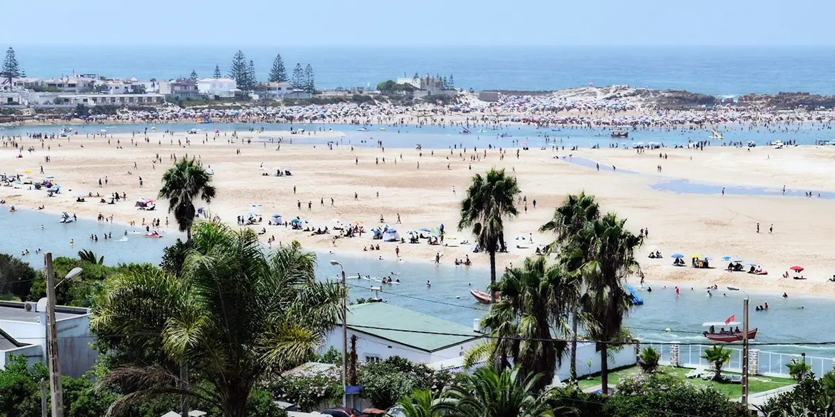 Panoramic view of the lagoon highlighting the best things to do in Oualidia