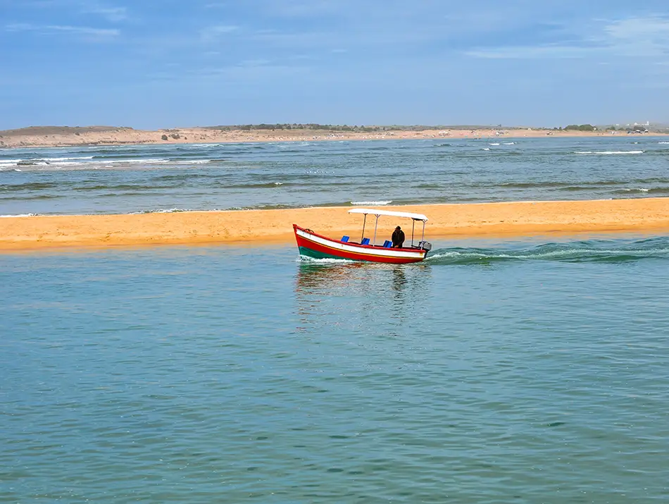 Fisherman boat as one of the ways to get around Oualidia