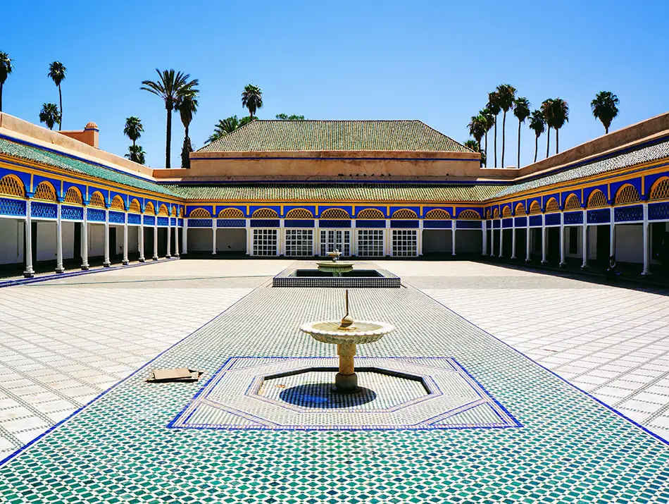 One of the must-see attractions in Marrakesh – Bahia Palace interior