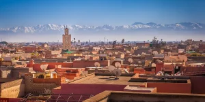Best things to do in Marrakesh shown with a panoramic view