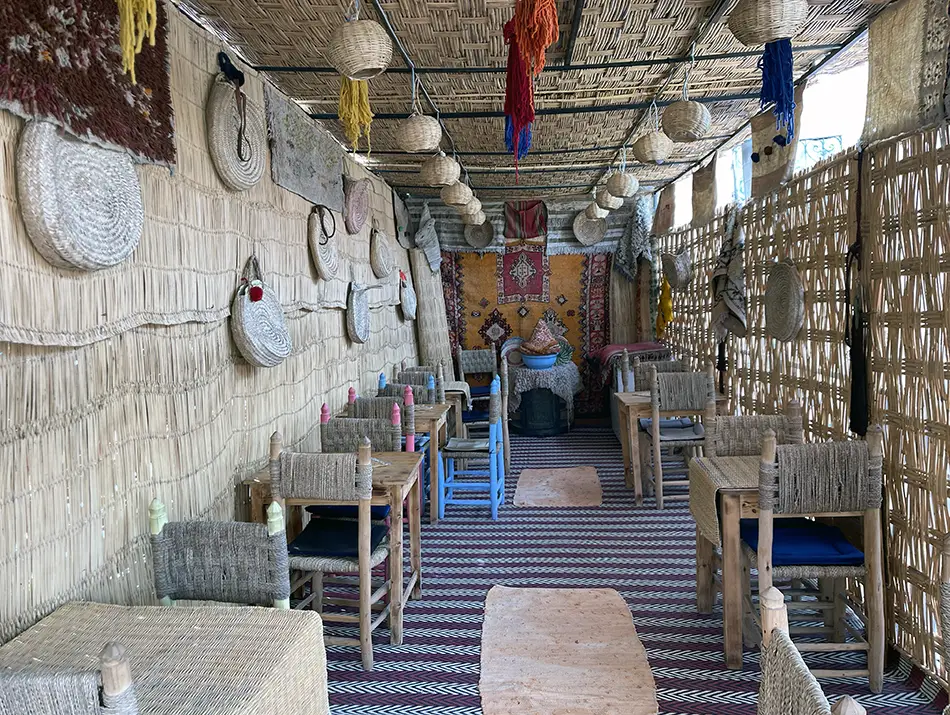 Cozy rooftop restaurant