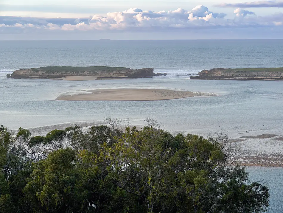Sandbar in the lagoon