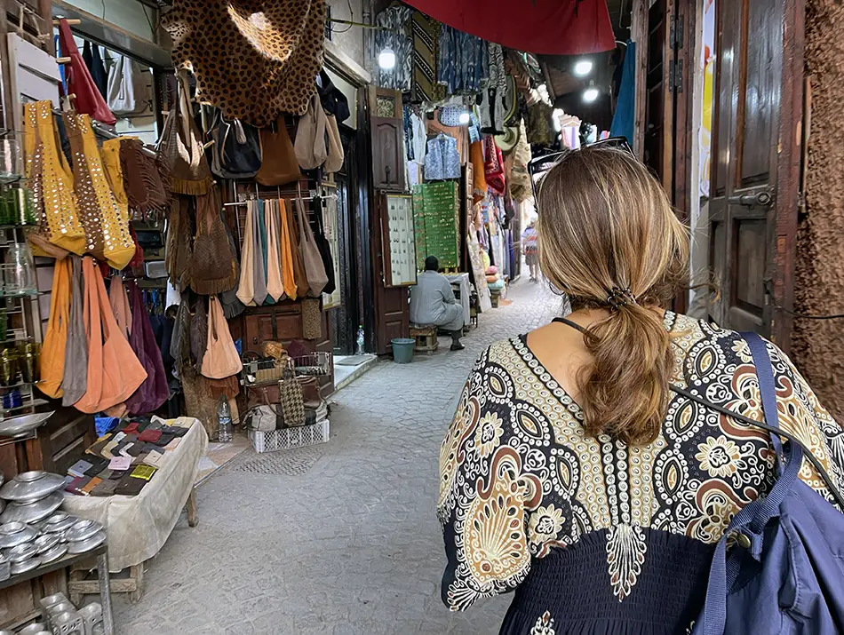 Souvenir shopping day in a Marrakesh travel itinerary