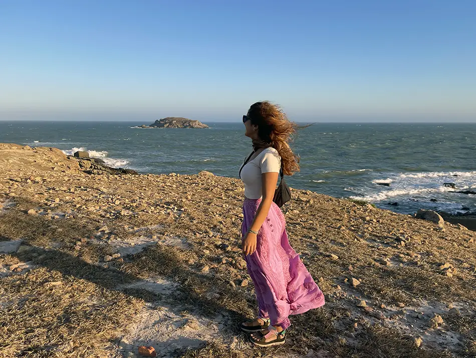 A cliff seaside walk as one of the best things to do in Mui Ne