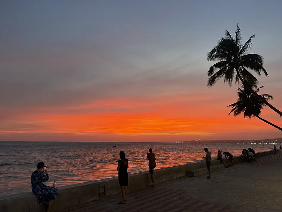 View from one of the best sunset spots in muine