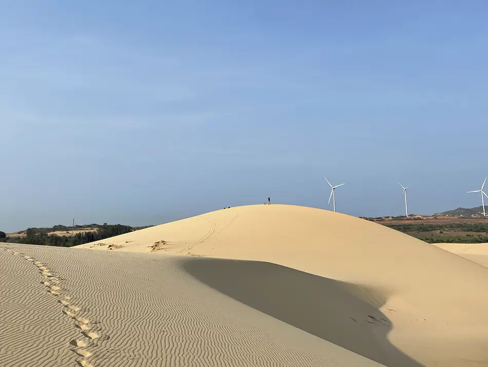 The white sand dunes are one of the main tourist attractions of Mui Ne