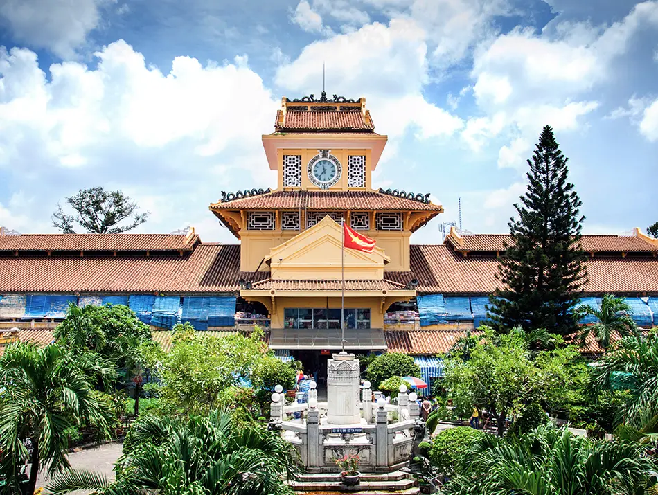 Binh Tay Market building. Exploring it is one of the best things to do in Ho Chi Minh