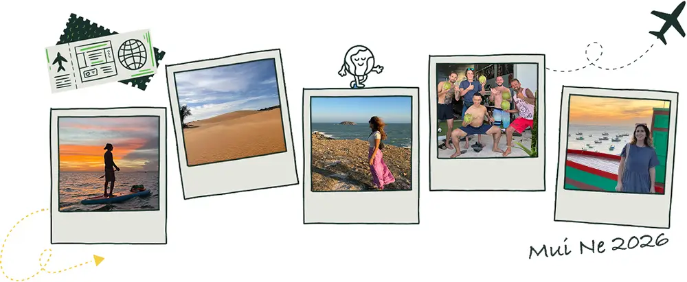 Polaroid pictures of best things to do in Mui Ne in 2026