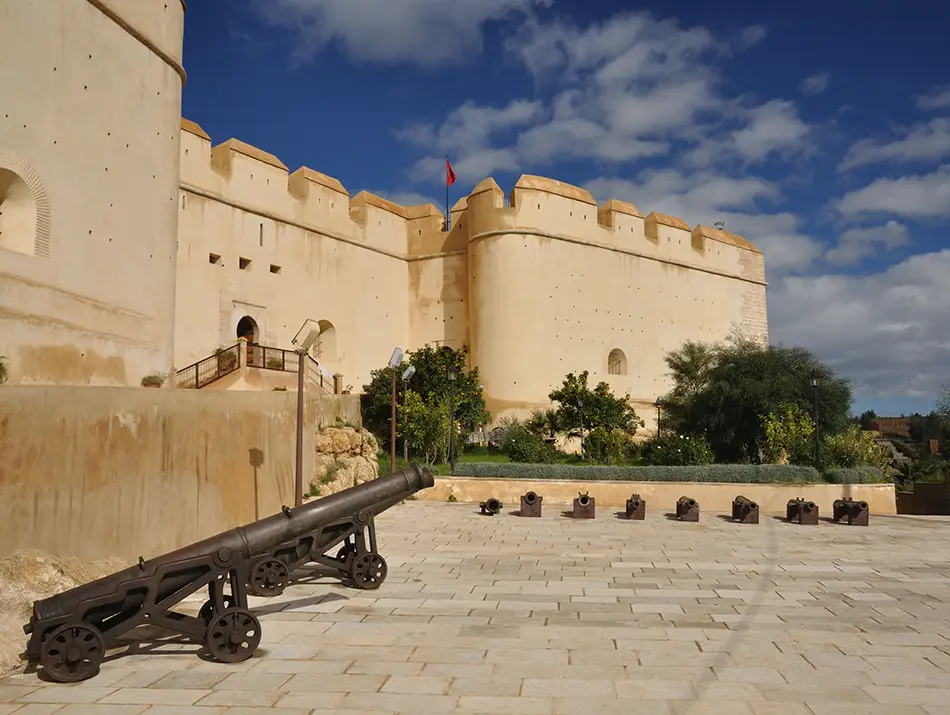 Historic cannon on the fortress terrace, a highlight of Best Things to Do in Fes.