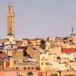 Panoramic skyline and minaret above Meknes medina, highlighting the best things to do in Meknes.