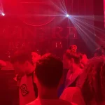 Party crowd moving to music inside the Mantra Club - a central Mui Ne Nightlife hotspot.