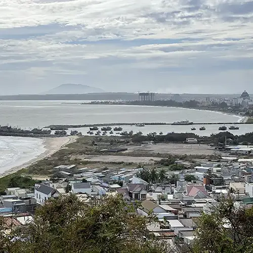 Coastal panorama over Phan Thiet Bay