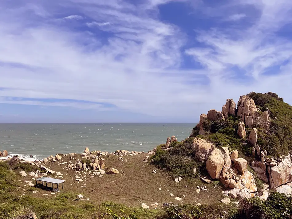 Panoramic view from the island