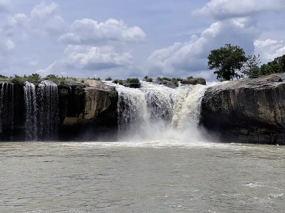 A powerful cascade of water at Dray Sap Waterfall in June.