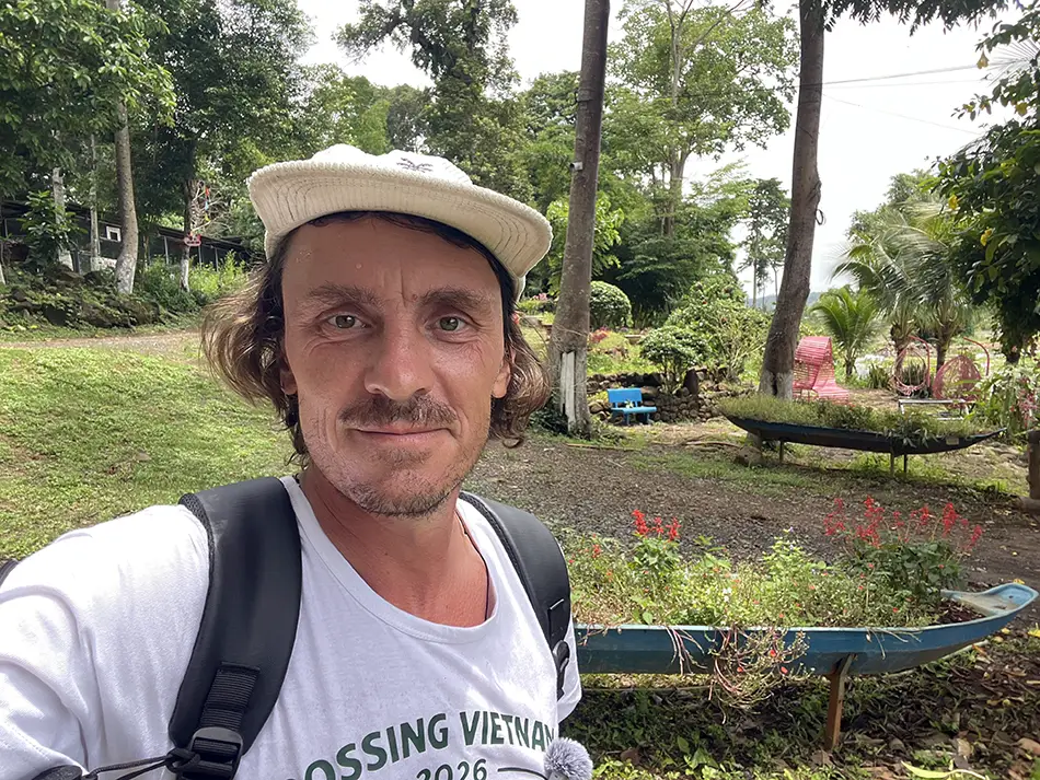 Yuri Malykh at the Dray Nur tourist area in Vietnam.