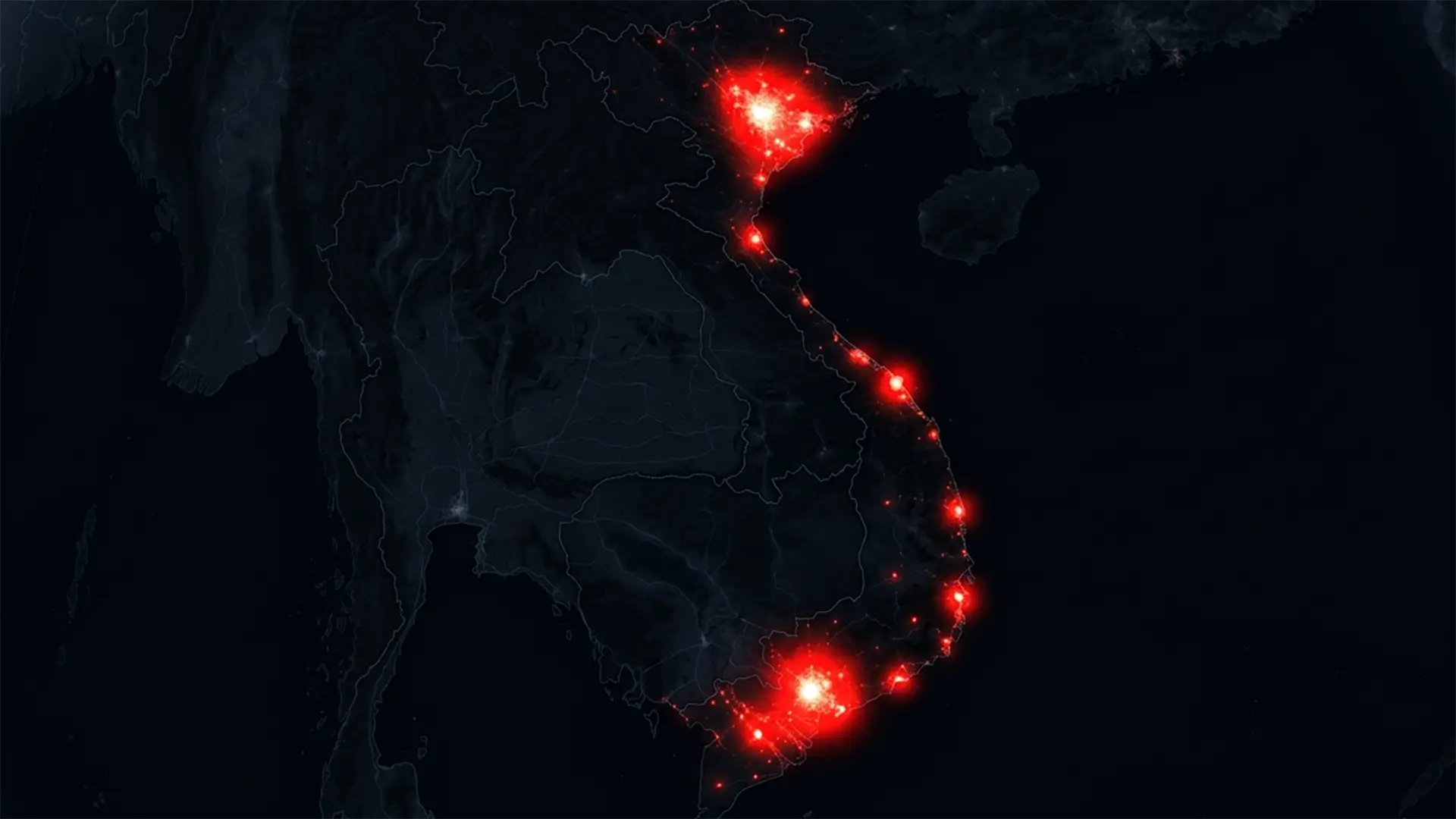 Tourism heat map of Vietnam